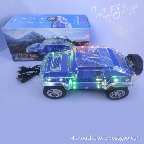Hot Selling Hummer Car Shape Speaker with Crystal Shell (HY-T406)